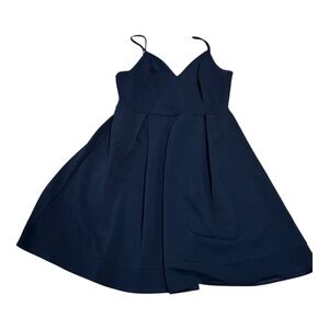 FERVOUR Navy Blue Mini Dress Women's Size Plus Size  1X